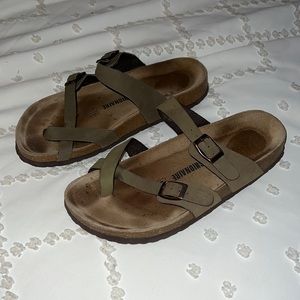 Green sandals
